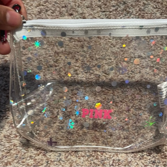 Pink Clear Cosmetic Bag - Picture 2 of 2